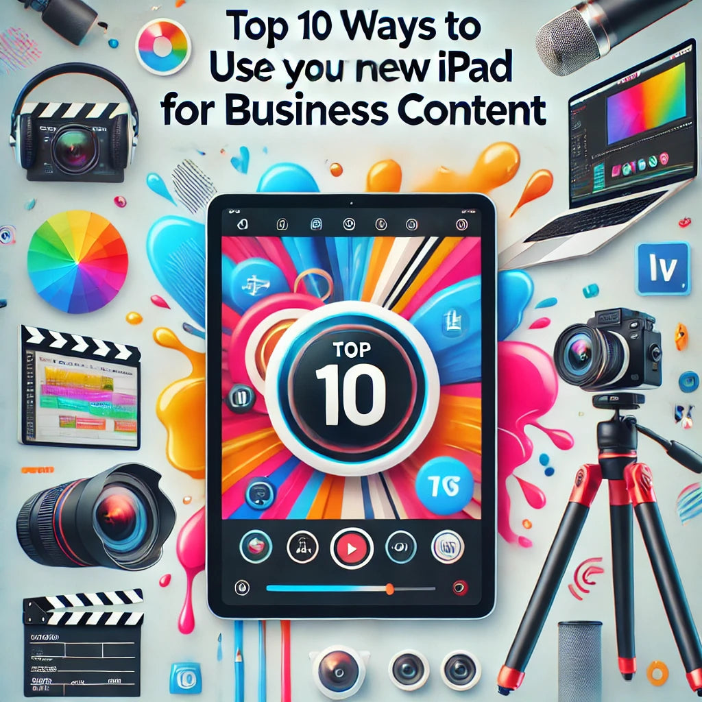 🎄✨ Got a New iPad for Christmas? Here Are 10 Ways to Use It for Your Business Content Creation! 📱🎥